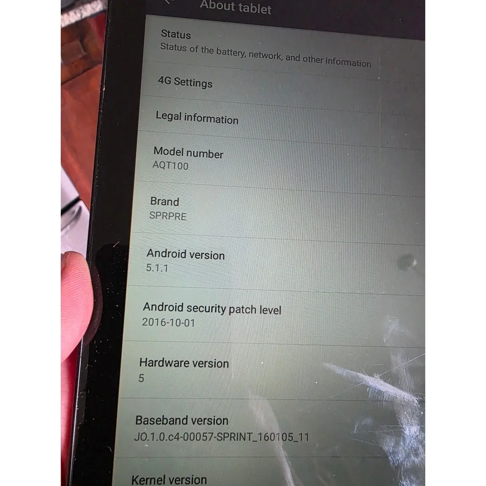 Sprint Slate 8 Tablet AQT100 16GB Black Android 4G LTE WiFi 8 inch Screen‎